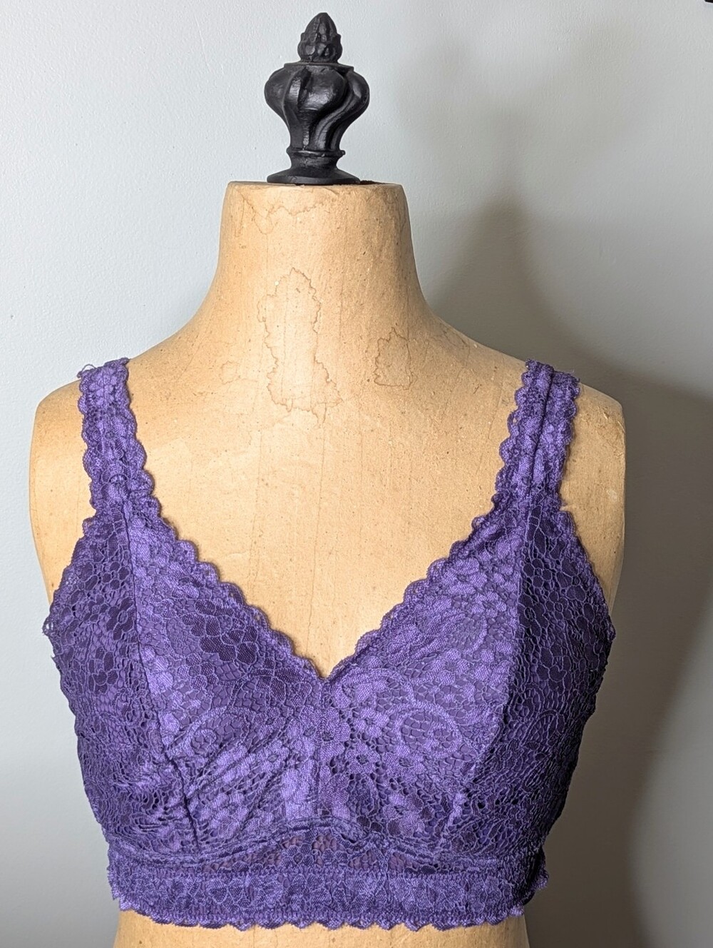 Parfait Adriana Banded Stretch Lace Wireless Bralett Convertible Bra 36DD 36E